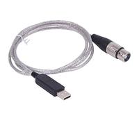 usangreen USB To DMX 512 Interface Adapter Controller Dmx512 PC Stage Lighting Controller Dimmer Dongle RS485 Serial 3pin XLR Converter Support Freestyler Software (6ft, Black USB Shell)