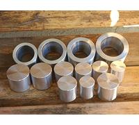 USAReplacementparts Coin Ring Punch & Spacer Set | Hole Punch Coin Jewelry Making Tool Swedish Wrap Method | Self Centering Coin Ring Punch Set | Swedish Die Wraps (4) with 9 Push Rods - Made in USA