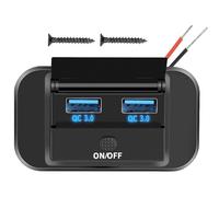 USB 1 2 V Socket, 12 V USB Socket- QC3.0 PD3.0 Charger US B Taken E Current DC 12-24 V Current, Panel SocketFast Charger 66W | PR is E Charg Eur of RV Phone for Autom