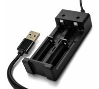 USB 18650 Battery Charger, Universal Fast Charger for 3.7V Lithium and 1.2V Ni-MH Ni-Cd Batteries, Compatible with 18650 18500 18490 18350 17670 17500 16340 AA AAA C Rechargeable Batteries