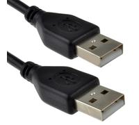 kenable USB 2.0 24AWG A to A Male to Male High Speed BLACK Cable 1.2m