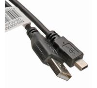 kenable USB 2.0 A to Mini B Cable 24AWG Hi-Speed Data & Charging Lead for Sat Nav PS3 Camera Camcorder Black 0.25m