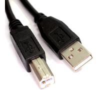 USB 2.0 24AWG High Speed Cable Printer Lead A to B BLACK 1.2m