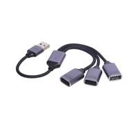 Usb 2 0 3 Way Splitter 1 to 3 Extension Cord for Laptop Desktop Computer with Otg USB Extension Cable