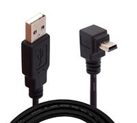USB 2.0 A Male To Angle Mini Cable,90 Degree Right Angle Mini 5P Data Sync Charge Cord For Garmin Dash Cam Car Navigator DVR Digital Camera 1.5m /5 Ft (Down)