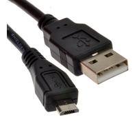 kenable USB 2.0 A To MICRO B Data and Charging 24AWG Cable 0.3m 30cm Lead BLACK