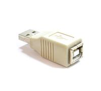 kenable USB 2.0 Adapter USB A Male Plug to B Female Socket Grey