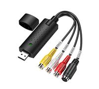 USB 2.0 Audio AV TV Card VHS to DVD Converter Analog Video to Digital | USB powered,no adapter needed,S-video and composite RCA inputs,records DVD/VCD/MP3/4,captures still images