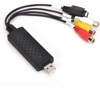 USB 2.0 Audio/Video Grabber Converter Links VHS to Digital Converter, RCA TV to PC, MAC, Digitize and Edit Video from Analog Video VCR VHS DVD External Microscope capture card with UTV007 chip set