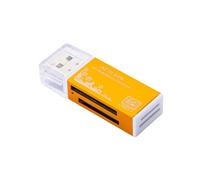 USB 2.0 Card Reader 4 in 1 Multi Card Reader Memory Adapter for Memory Stick T-Flash/M2/MS Card Reader Gold