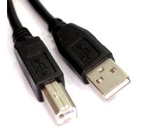 USB 2.0 CERTIFIED Hi-Speed HQ Shielded A to B Cable Lead 2m BLACK