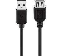 Goobay 68905 USB 2.0 Hi-Speed Extension Cable, Black, 5m Length