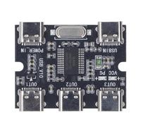 USB 2.0 Hub Expansion Module, 5V 1 - in - 3 - Out Type C Interface USB Hub for Multi - Device Connection, Plug and Play with GL850G Chip for Laptop and Desktop