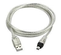 USB 2.0 Male to Firewire IEEE 1394 4 Pin Male iLink Adapter Cord Cable for Sony DCR-TRV75E DV