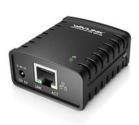USB 2.0 Network Print Server, WAVLINK LAN Print Share Server for USB Printers, LPR Print Protocol 10/100Mbps Computer Print Server Adapter for Windows, MacOS 10.7 or above, No Driver Required