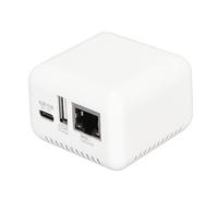 USB 2.0 Network Print Server, Wireless & LAN Print Share Adapter for/Android/Linux, Type-C Powered, Supports 256GB & 95% USB Printers