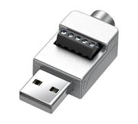 USB 2.0 Solderless Adapter - USB Adapter Male/Female Converter | High Transfer Speed, Metal Data Chargers for Laptop, Computer, Phone, Keyboard
