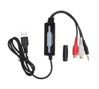 USB 2.0 SoundAdapter, Plug and Play, Convert Cassette Tapes to MP3, Edit with Audacity, for Windows 10/8/7/XP, OS X 10.7-10.14