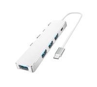 USB 2.0 Type C Hub 4 1 Multi-Splitter Adapter Type-C Fast Power Charging for PC Laptop Keyboard Connection