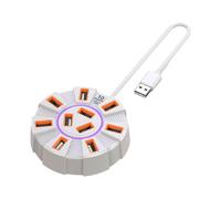 USB 2.0 Universal Laptop Docking Station 10 Ports Hub Dock SD/TF Card Reader 5Gbps USB Extender A7V7 For Laptop Adapter