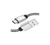 USB 2.0 USB-A to USB-C 3A Cable Black Grey ICOC MU2AC-020-AL