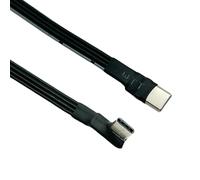 USB 2.0 USB C To USB C Male Angled Flat Cable For Data Transfer And Charging FPC Wire For FPVs Disk Phone