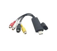 USB 2.0 Video Audio Capture Card Adapter VHS VCR TV to DVD Converter Support Win 2000/Win Xp/Win Vista/Win 7/Win 8/Win 10 USB cable
