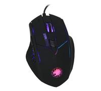 USB 2.0 Wired 6 Button 7 Colour LED PC Laptop Black Gaming Mouse 800-2400DPi