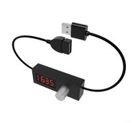 USB 24 Hour Countdown Timer with Digital Display Real Time Monitoring Auto Power Off Switch and 5V Safe Operation for Sensitive Environments