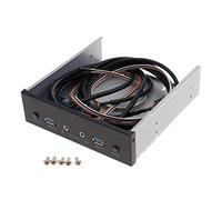 USB 3.0 2-Port Optical Drive Front Panel Hub with HD Audio and Power | Metal galvanized sheet,USB 3.0 0.8m cable,HD Audio 0.6m cable,19/20pin front panel,dual type Win/Mac
