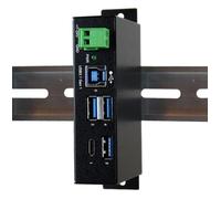 USB 3.0/3.1 (Gen1) Metal Hub with 1 x C and 3 x A Ports Surge Protection)