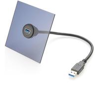 USB 3.0 A Extension Cable USB 3.0 Mount Cable USB A Male to Female Round Panel Mount USB 3.0 Cable USB A Coupler Jack Cable