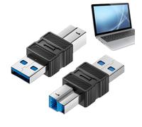 USB 3.0 Adapter | USB to B 3.0 Data Extension Adapter | Plug and Play Connector, High Speed Data Converter for Scanners, Docking Stations, Hubs and Computers