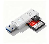 USB 3.0 Card Reader, SD/Micro SD Card Reader for SD TF SDXC SDHC MMC Micro SDXC, Micro SDHC Memory Card Adapter Compatible with Windows Mac OS and Linux 512GB 5Gbps