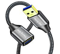 USB 3.0 Extension Cable 2M,5Gbps High Speed Data Transfer USB 3.0 Type A Male to Female Extension Cord,USB Extension Lead Compatible with USB Flash Drive, Hard Drive, Card Reader,Scanner,Keyboard (2M)