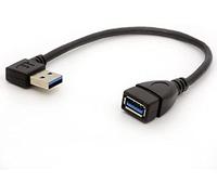 USB 3.0 Extension Cable Right Angle 90 Degree Adapter Type A Male To Female High Speed Connection, Super fast 5Gbps Data Transfer Sync lead (RIGHT)