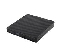 USB 3.0 External DVD Burner Writer Recorder DVD RW Optical Drive CD/DVD ROM Player ABS Plastic Material(Black)