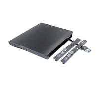 USB 3.0 External Optical Disc Drive Housing Case Enclosure Kit, Portable Pop-Up ODD Caddy, for Laptop & Desktop PC Internal 12.7mm Slim SATA Tray CD DVD BD Player and Burner Black with Bezel