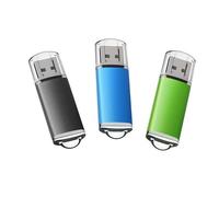 USB 3.0 Flash Drive K&ZZ 3 Pack 64GB Flash Drive 3.0 64 GB Thumb Drives 64G Memory Stick Data Drive Flash Stick U Disk, Multicolored