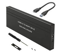 USB 3.0 hard drive enclosure for M.2 SDD NGFF hard drives up to 5Gbps External SSD enclosure 2230/2242/2260 / 2280mm adapter Supports UASP plug & play