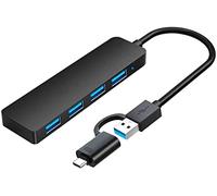 USB 3.0 Hub 4-Port, Siawclub USBC & USB HUB Splitter Expander for MacBook Pro, Laptop, Xbox, Flash Drive, HDD, Printer, Camera, Keyborad, Mouse