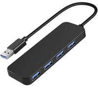 USB 3.0 Hub, 4-Port USB Hub USB Splitter USB Expander for Laptop, Xbox, Flash Drive, HDD, Console, Printer, Camera, Keyborad, Mouse