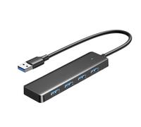 USB 3.0 Hub 4 Ports Slim USB Hub Compatible With Pro Air Laptop Desktop PC PS5(15CM)