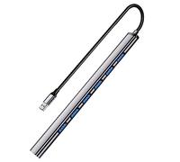 USB 3.0 hub, SNLLMZI Aluminium USB 3.0 7 Port Hub Expander,Ultra Slim Portable Data Hub for MacBook, Laptop, PC, Mac Pro, Mac Mini, iMac, Surface Pro and More