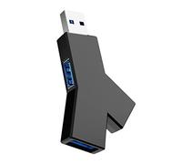 USB 3.0 Hub USB 2.0 Mini Y-shaped 3-IN-1 USB-C Hub Multi USB Splitter Hub Use Power Adapter Extender For PC Computer Laptop (USB Black)
