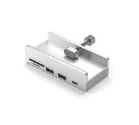 USB 3.0 HUB USB Clip on Docking Station USB 3.0 Adapter Multi Splitter 5Gbps High Speed Adapter for PC Laptop Silver