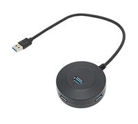 USB 3.0 Hub, USB Hub 4 Ports, Small Portable USB3.0 Docking Station for Keyboards, Webcams, Speakers, Desktops, Computers, PCs, for Home, Travelling