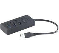 USB 3.0 hub with 4 ports, individually switchable, up to 5 Gbit/s