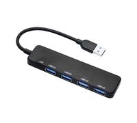 USB 3.0 Hub with 4inch Cable, Multi Port USB Extender Adapter, 5Gbps High Speed Data Transmission, for Laptop, PC, Flash Drives, Mobile HDD and More USB