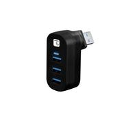 USB 3.0 Hub with Rotating USB Male, 3 IUSB3-HUB3-ROTB Ports